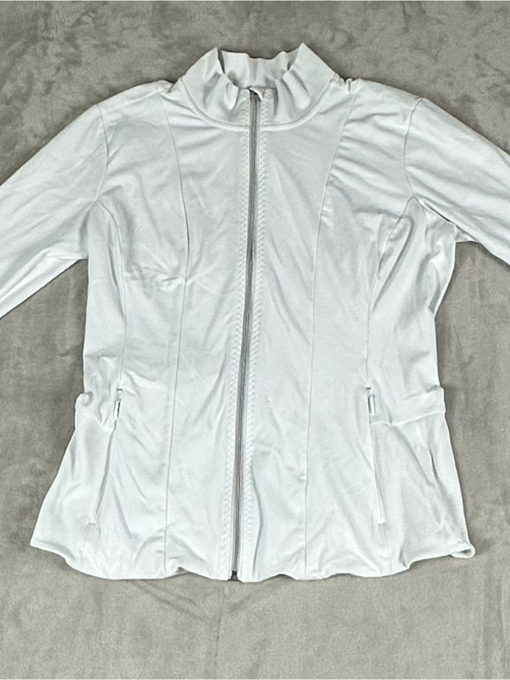 Athleta White Full-Zip Utility Jacket